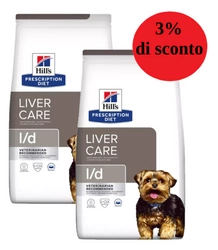 HILL'S PD Prescription Diet Canine L / d Cura del fegato 2x10 kg - 3% di sconto in un set