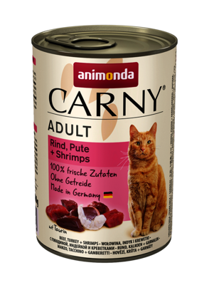 Animonda Cat Carny Adulti Manzo, tacchino e gamberi 400g