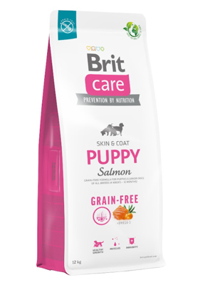 BRIT CARE Dog Grain-free Puppy Salmone 2x12kg