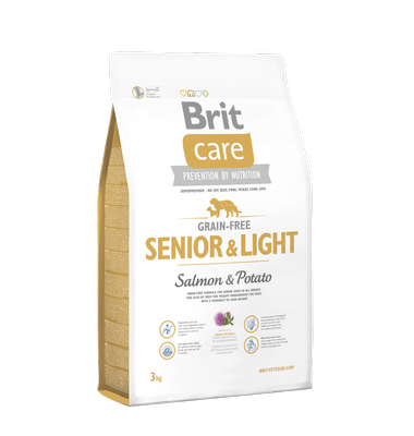 Brit Care Grain Free Senior & Light Salmone con patate 3kg