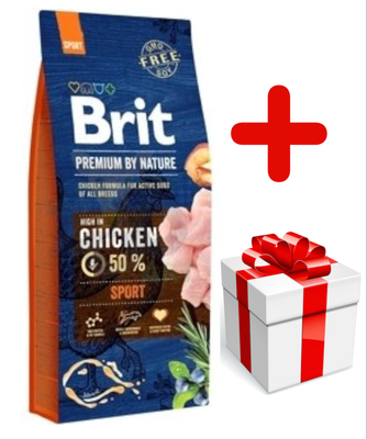 Brit Premium By Nature Sport 15kg + sorpresa per il cane GRATIS