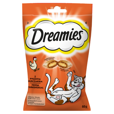 DREAMIES Snack per gatti al pollo 60g