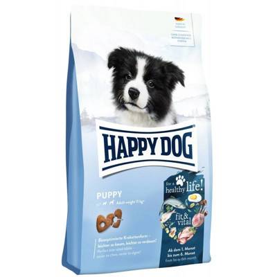 HAPPY DOG Fit & Vital Puppy, cibo secco, per cucciolo, 1-6 mesi, 10 kg