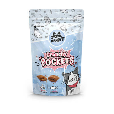 Mr Bandit Crunchy Pockets con salmone 40g	