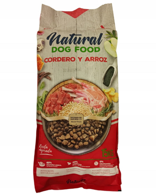 Natural Dog Food Agnello e Vitello 15 kg. 62% di carne - Senza pollo
