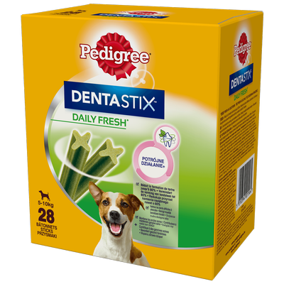 PEDIGREE® DentaStix™ Daily Fresh - alimento complementare al gusto di pollo per cani di piccola taglia - 4x110g