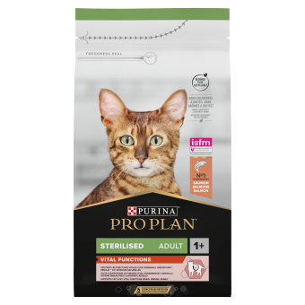 PRO PLAN Sterilised Vital Functions Alimento per gatti ricco di salmone 1,5 kg