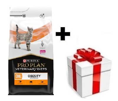 PRO PLAN Veterinary Diets OM St/Ox Obesity Management Cibo secco per gatti 5 kg + sorpresa per il gatto GRATIS