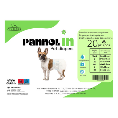 PannolIN Pannolini femminili taglia M 27,5x37cm 20pz/confezione.