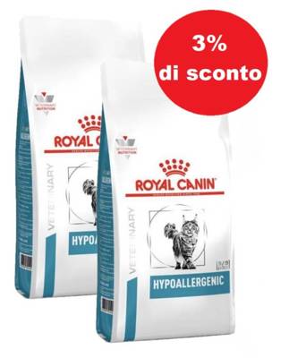 ROYAL CANIN Hypoallergenic 2x4,5kg - 3% di sconto in un set
