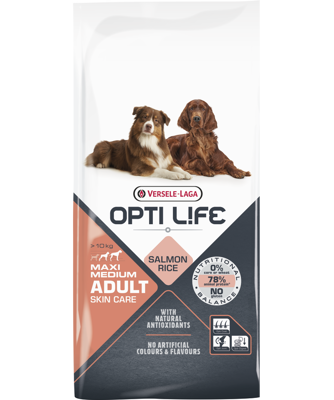Versele-Laga Opti Life Adult Skin Care Medium&Maxi con Salmone 1kg